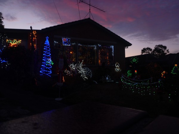 Aussie Christmas, Christmas lights, Sunset, Gippsland wedding cars,