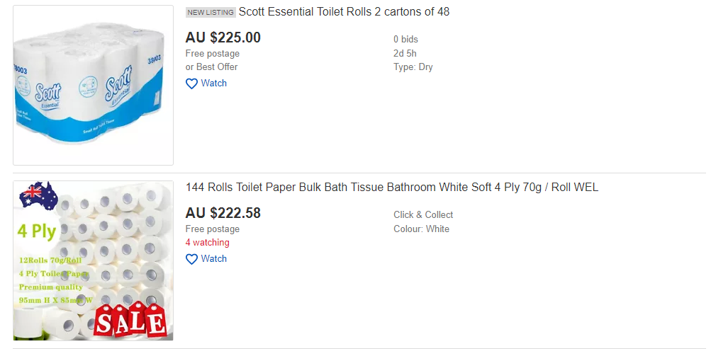 Toilet paper panic